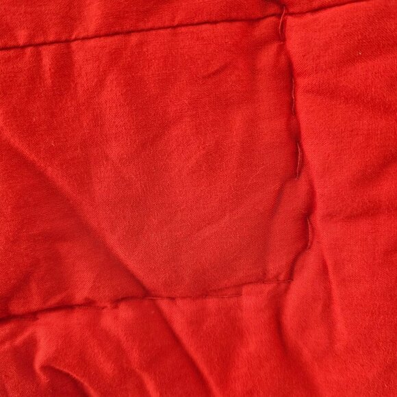 Tibetan Patchwork Baby Quilt Handmade 3-Dimensional 100% Cotton Red Multi NEW - Picture 11 of 11